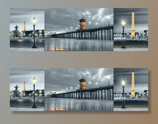 欧式建筑艺术装饰画图片