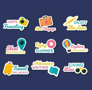 旅游图标图片