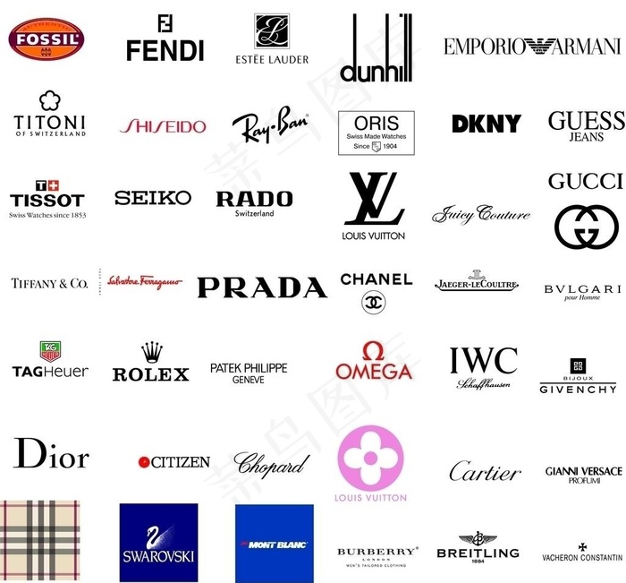 世界奢侈品牌LOGO图片