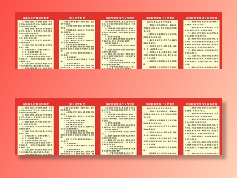 消防制度牌图片