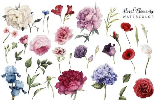 手绘花图片 手绘花图片