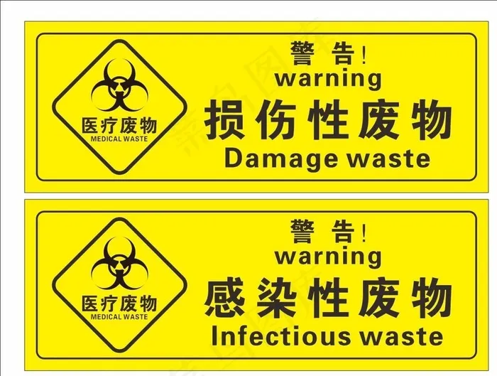 损伤性废物图片cdr矢量模版下载