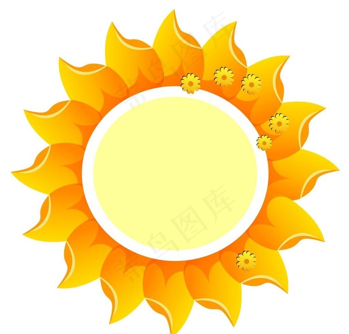 向日葵矢量图图片