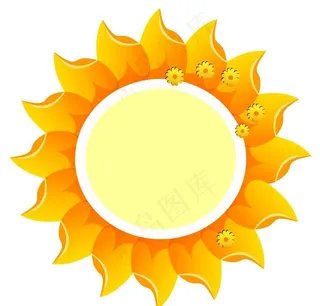 向日葵矢量图图片