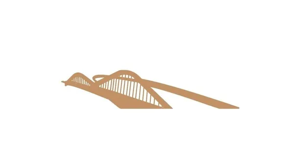 蕉门桥南沙建筑剪影图片