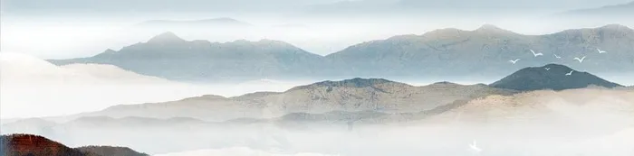 新中式水墨山水画图片(9071x2528)