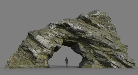 C4D模型岩石假山石头景观石图片 C4D模型岩石假山石头景观石图片