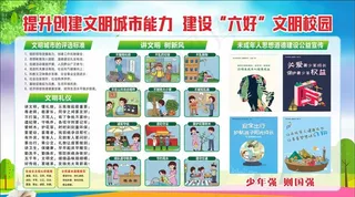 学校创文宣传栏图片