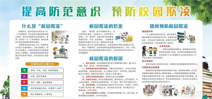 防欺凌图片cdr矢量模版下载