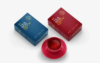 咖啡奶茶外包装纸盒子样机图片