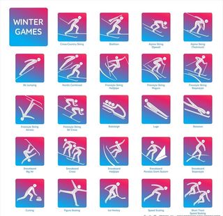 冬季运动冬奥运体育项目图片