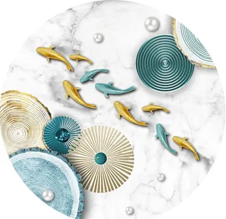 荷花九鱼图金鱼鲤鱼年年有鱼装饰图片 荷花九鱼图金鱼鲤鱼年年有鱼装饰图片