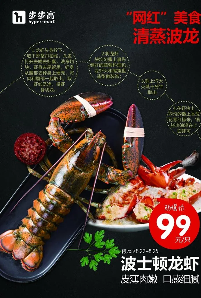 波士顿龙虾图片(2480x3508)psd模版下载