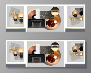 抽象装饰画图片