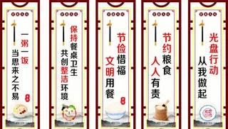 食堂标语图片