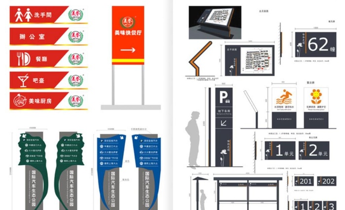 导视系统设计标识标牌图片