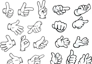 各种手势图案图片