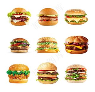 汉堡素材图片