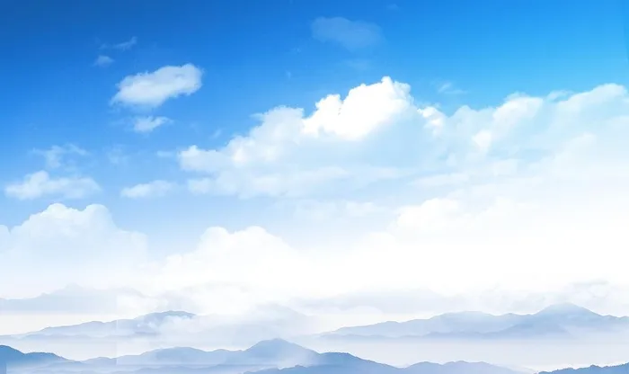 蓝色天空背景图片