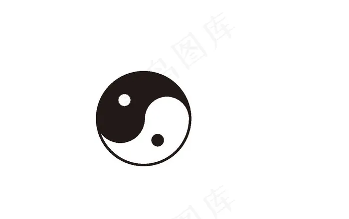 太极图图片ai矢量模版下载