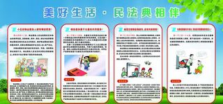 民法典展板图片