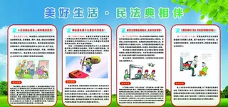 民法典展板图片