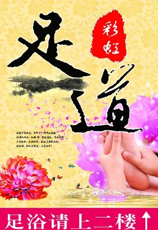 足道 足浴 展板图片