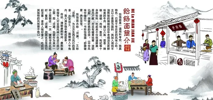 PS分层饸饹面简介图片(7559x3780)