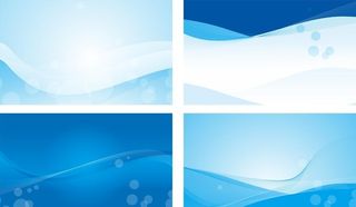 蓝色背景企业会议会展展板背景图片