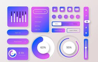 仪表板UI界面图片