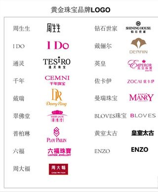黄金珠宝品牌logo合集图片