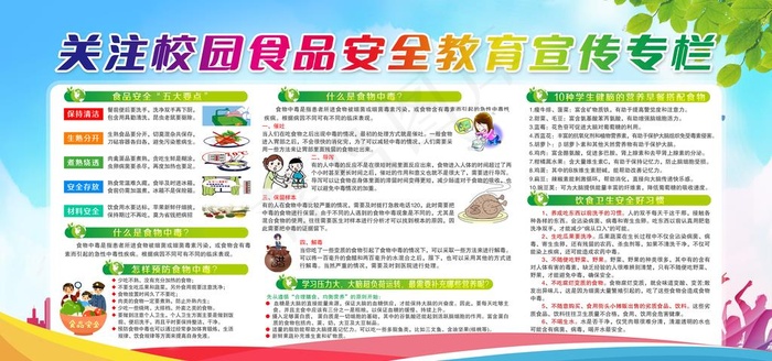 校园文化展板图片(6000x3000)psd模版下载