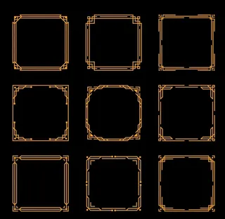 矢量花纹边框合集图片