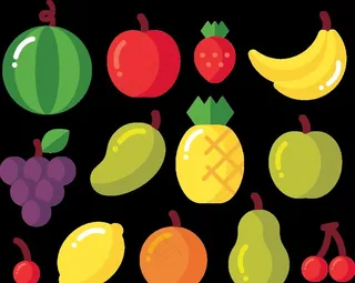 水果手绘卡通图图片