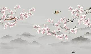手绘花鸟图片