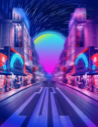 赛博朋克海报图片