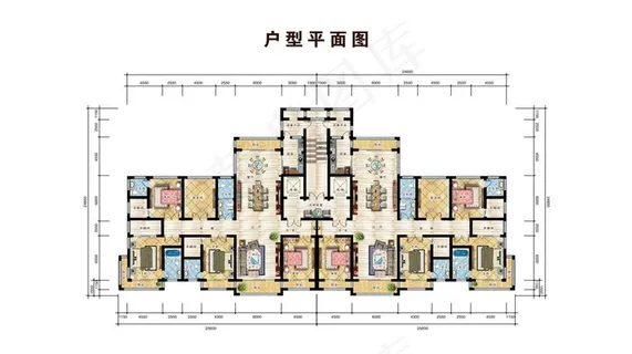彩色户型图图片