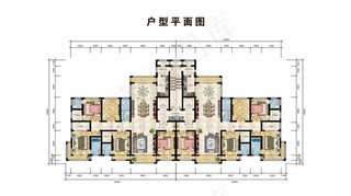 彩色户型图图片