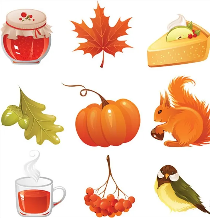 秋天矢量素材图片cdr矢量模版下载