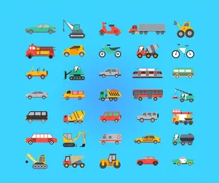 35款汽车图标icon图片