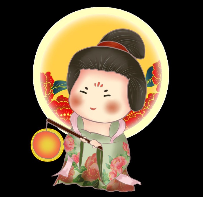 卡通侍女图图片