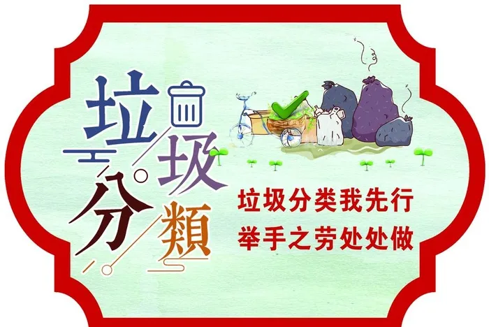 垃圾分类图片(3150x2205)psd模版下载