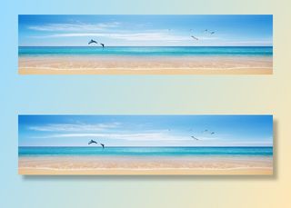 大海风景意境装饰画图片