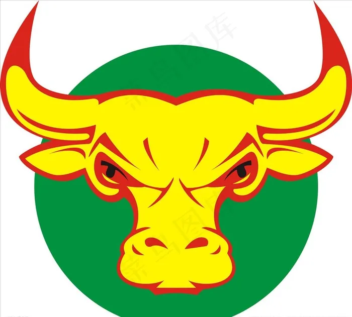 牛头标志设计图图片cdr矢量模版下载