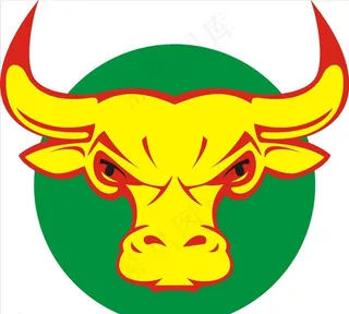 牛头标志设计图图片