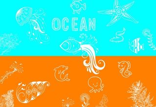 海洋生物手绘图片