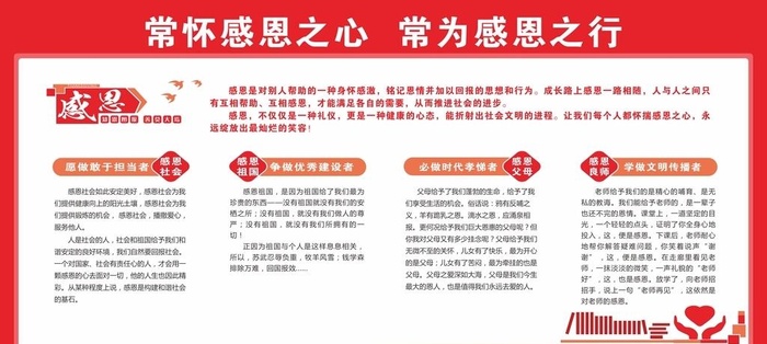 感恩教育图片cdr矢量模版下载