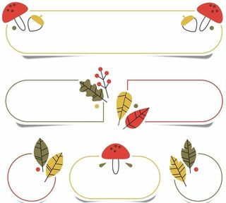 秋季树叶边框图片