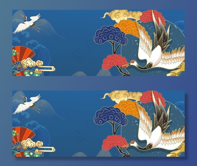 国潮风背景  图片