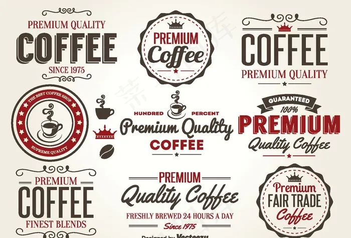 咖啡logo图片ai矢量模版下载